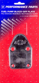 PROFORM 141-210 SBC Bowtie Fuel Pump Block Off Plate
