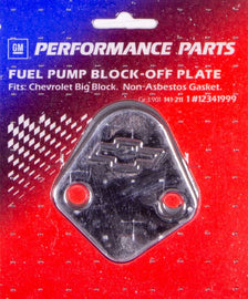 PROFORM 141-211 BBC Bowtie Fuel Pump Block Off Plate