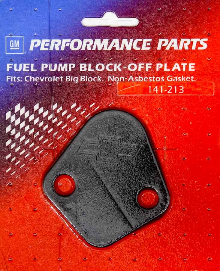 PROFORM 141-213 BBC Fuel Pump Block-Off Plate Black Crinkle
