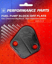 Load image into Gallery viewer, PROFORM 141-213 BBC Fuel Pump Block-Off Plate Black Crinkle