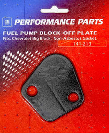 PROFORM 141-213 BBC Fuel Pump Block-Off Plate Black Crinkle