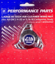 Load image into Gallery viewer, PROFORM 141-327 Air Cleaner Center Nut- Large Hi Tech GM Logo