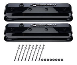 PROFORM 141-847 SBC Valve Covers Slant Edge Liquid Black