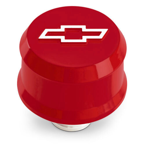 PROFORM 141-863 Slant Edge Breather Cap Raised Bowtie Emblem Red