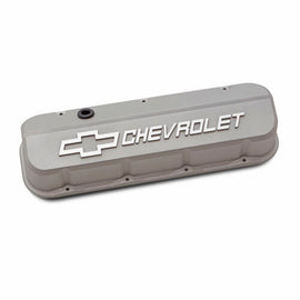 PROFORM 141-872 Slant Edge Valve Covers BBC Cast Gray Crinkle