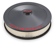 Load image into Gallery viewer, PROFORM 141-882 SBC 14in A/C - Shark Gray w/Bowtie Logo