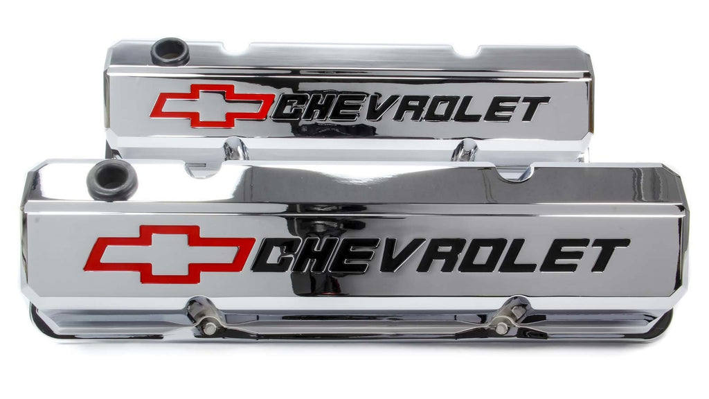 PROFORM 141-930 SBC Slant Edge Chrome V/C Tall Recessed Logo