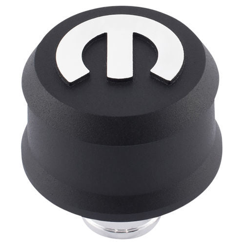 PROFORM 440-440 MOPAR Emblem Slant Edge Breather Cap Black Crink