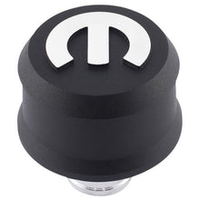 Load image into Gallery viewer, PROFORM 440-440 MOPAR Emblem Slant Edge Breather Cap Black Crink