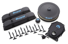 Load image into Gallery viewer, PROFORM 440-812 Engine Dress-Up Kit Blac k Crinkle w/Blue MOPAR