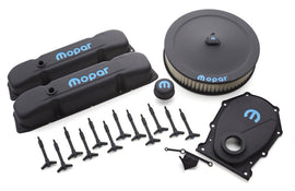 PROFORM 440-812 Engine Dress-Up Kit Blac k Crinkle w/Blue MOPAR