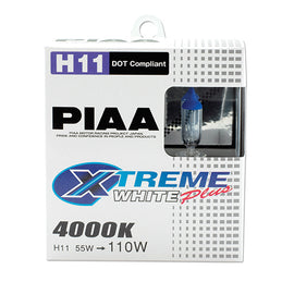 PIAA 15211 H11 110W Xtreme White Bulb Twin Pack