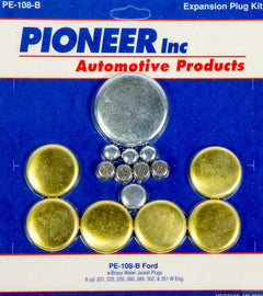 PIONEER PE108B 302 Ford Freeze Plug Kit - Brass