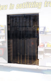 PIT-PAL PRODUCTS TVS4X7 Door Strip Vinyl 4ft x 7ft Tinted Amber