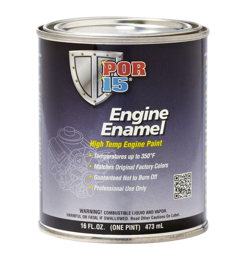 POR-15 42038 POR-15 Engine Enamel High Temperature Gloss Black - Part 42038, 1 Pint Can