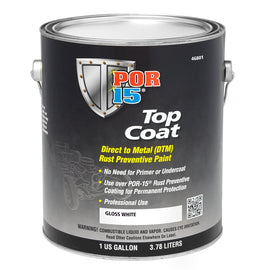POR-15 46801 Top Coat White Gallon
