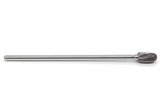 POWERHOUSE 355606 Carbide Burr - Dbl Cut Solid 1/2 Oval w/6in Shk
