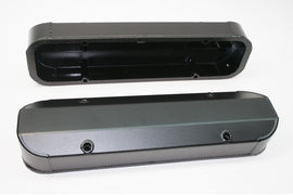 PRW INDUSTRIES INC. 4045517 PRW Industries Inc. Alum Fab Valve Cover for Pontiac V8 - Short with Hardware - Black Anodized Finish
