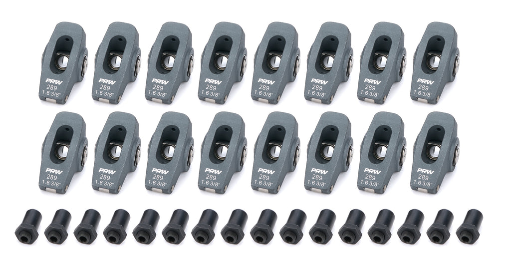PRW INDUSTRIES INC. 6528901 SBF Roller Rocker Arms - 1.6 Ratio 3/8 Stud