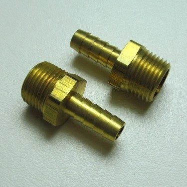 PERMA-COOL 15155 PERMA-COOL 15155 Straight Adapter Fitting, 1/2 in NPT Male to 3/8 in Hose Barb, Brass, Pair