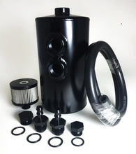 Load image into Gallery viewer, PROSPORT GAUGES PSCCAN Catch Can Dual Inlet Black Aluminum -10an ORB