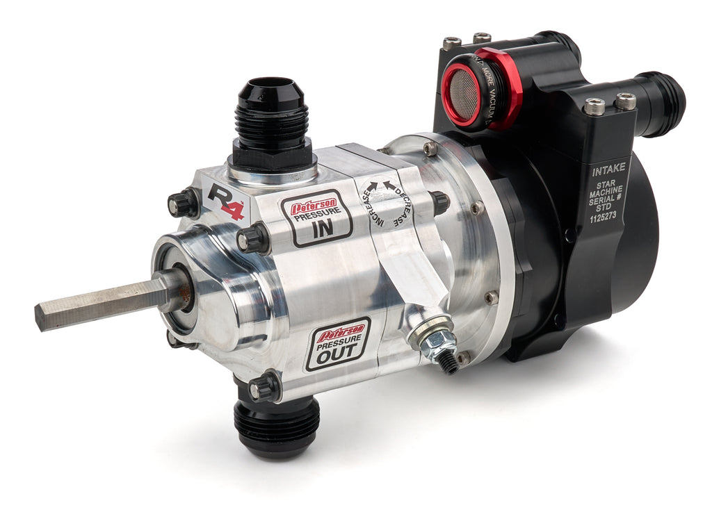 PETERSON FLUID 04-1806-HEX Peterson Fluid R4 Oil Pump with 1.400 PSI High Volume Output, 3/8 Inch Hex Drive, Driver Side Mount
