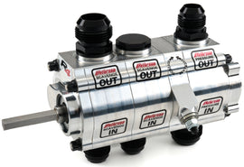 PETERSON FLUID 04-3016-HEX Peterson Fluid 04-3016-HEX Oil Pump, 3-Stage Reverse Rotation, Dry Sump, Aluminum Construction