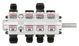 PETERSON FLUID 04-4064-HEX Peterson Fluid 04-4064-HEX 4-Stage R4 Dry Sump Oil Pump with 1.2 in Pressure and 1.4 in Scavenge, Driver Side Aluminum Design