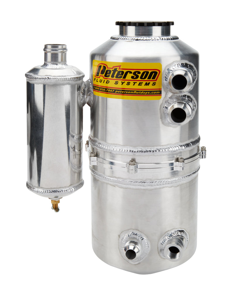 PETERSON FLUID 08-0784-CC Oil Tank 1.5gal 16an Dual Return w/ Catch Can