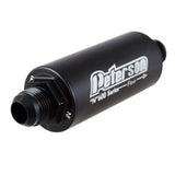 PETERSON FLUID 09-0621 Fuel Filter -8an 100 Micro Black