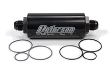 Load image into Gallery viewer, PETERSON FLUID 09-0622 10an Inline Fuel Filter w/100 Micron Filter