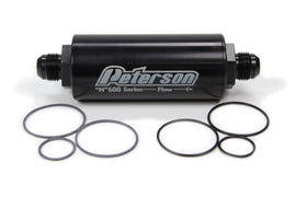 PETERSON FLUID 09-0622 10an Inline Fuel Filter w/100 Micron Filter