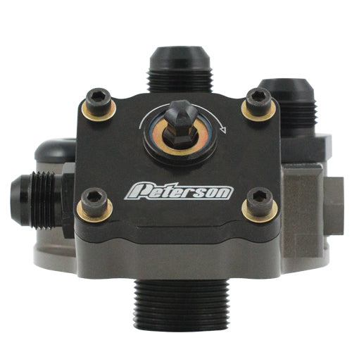 PETERSON FLUID 09-1571 Engine Primer Oil Filter Mount 12an 1-1/2-12 Thd