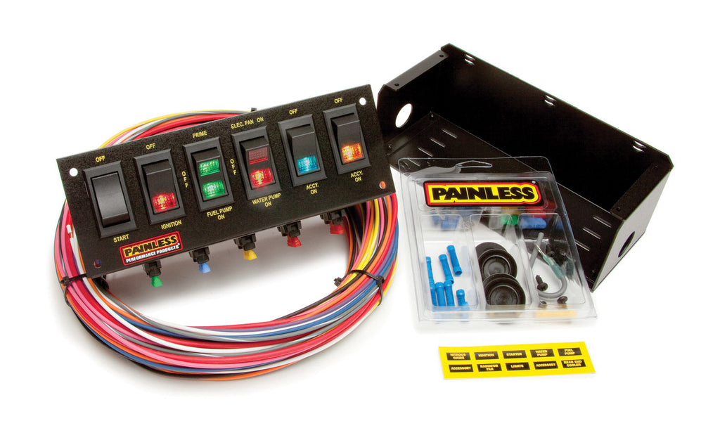 PAINLESS WIRING 50302 6 Switch Panel W/Harness