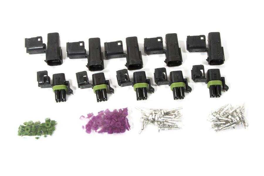 PAINLESS WIRING 70464 4 Circuit Square Connect or Weatherpack Kit 5each