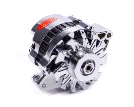 POWERMASTER 178021 Chrome 105amp Small Delco Alternator 1 Wire