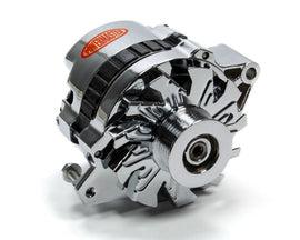 POWERMASTER 17802 GM TPI Chrome Alternator 105 Amp