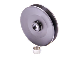 POWERMASTER 182 4in Dia Deep V-Belt Alt Pulley Billet Aluminum