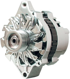 POWERMASTER 37803 Chrome 140 Amp Small Delco Alternator