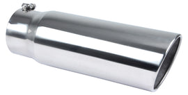 PYPES PERFORMANCE EXHAUST EVT506-18 Exhaust Tip 5in x 6in 18in L Polished Bolt-on