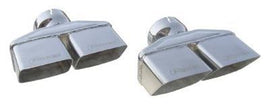 PYPES PERFORMANCE EXHAUST EVT88 Exhaust Tips Slip Fit 3in Dual Rectangle Slant