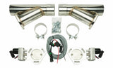 PYPES PERFORMANCE EXHAUST HVE10K3 Dual Electric Exhaust Cutout 3in w/Y-Pipes