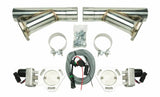 PYPES PERFORMANCE EXHAUST HVE10K Exhaust Cutout Kit Dual w/YPipe 2.5in Pair