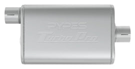 PYPES PERFORMANCE EXHAUST MVT13 Turbo Pro Muffler 2.5in Offset In/Center Outlet