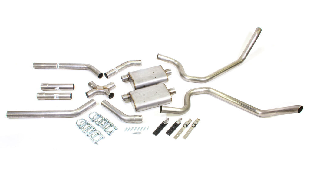 PYPES PERFORMANCE EXHAUST SGB10S 65-69 B-Body 2.5in Exhau st System w/X-Pipe