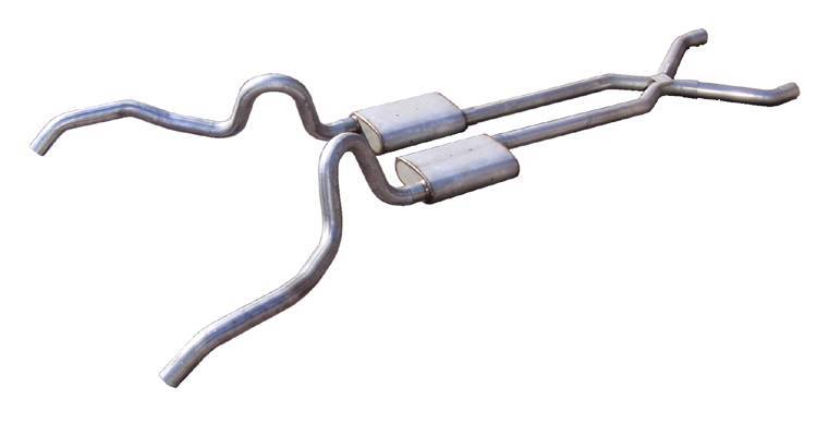 PYPES PERFORMANCE EXHAUST SGN10T 62-67 Nova Crossmember Back Exhaust