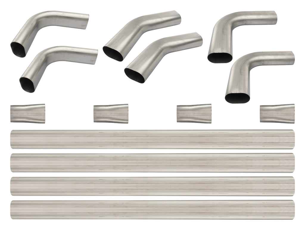 PYPES PERFORMANCE EXHAUST SVV43 3in Oval Tubing Builders Kit