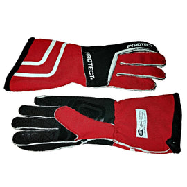 PYROTECT GS240420 Glove Sport 2 Layer Blk/ Red Large SFI-5