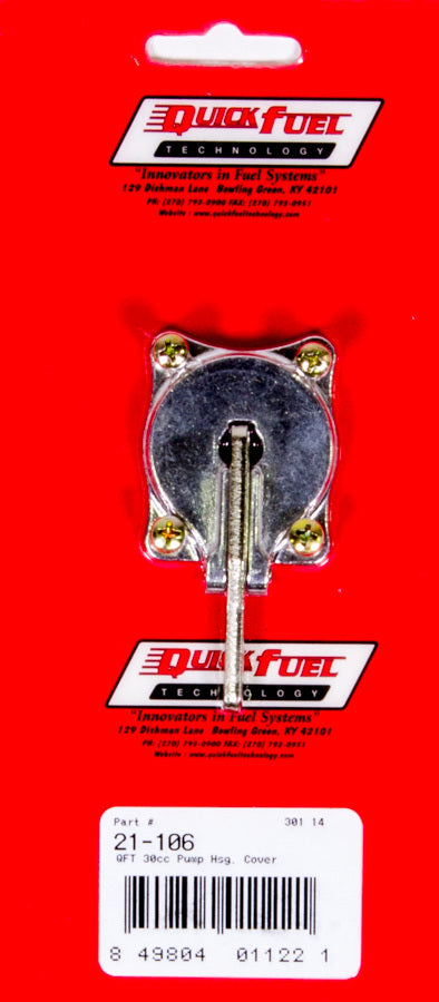 QUICK FUEL TECHNOLOGY 21-106 QFT Aluminum 30cc Pump H sg. Cover Assy.