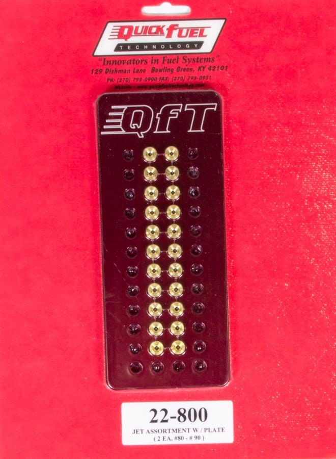 QUICK FUEL TECHNOLOGY 22-800 Jet Assortment Kit - #80 to #90